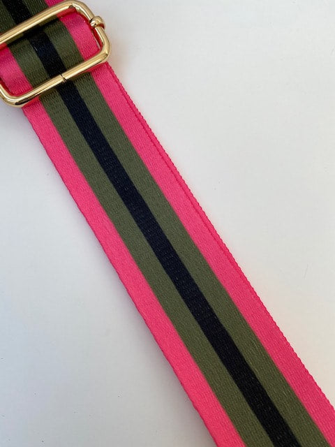 Black/Red Striped Strap