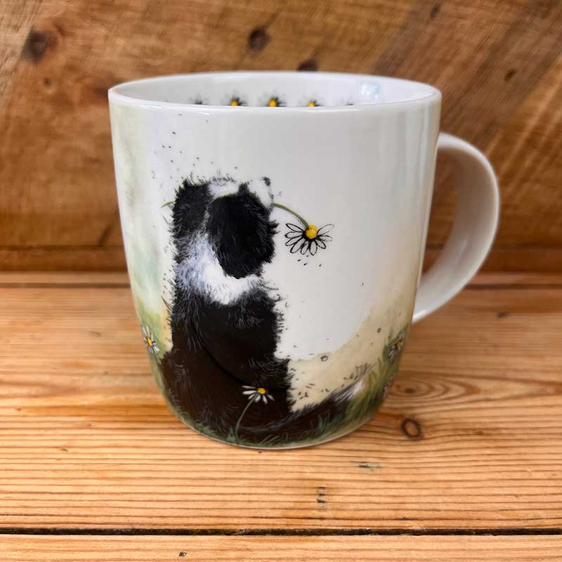 Collie & Daisies Mug