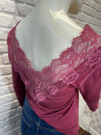 Judy V Lace Top - More Colours Available