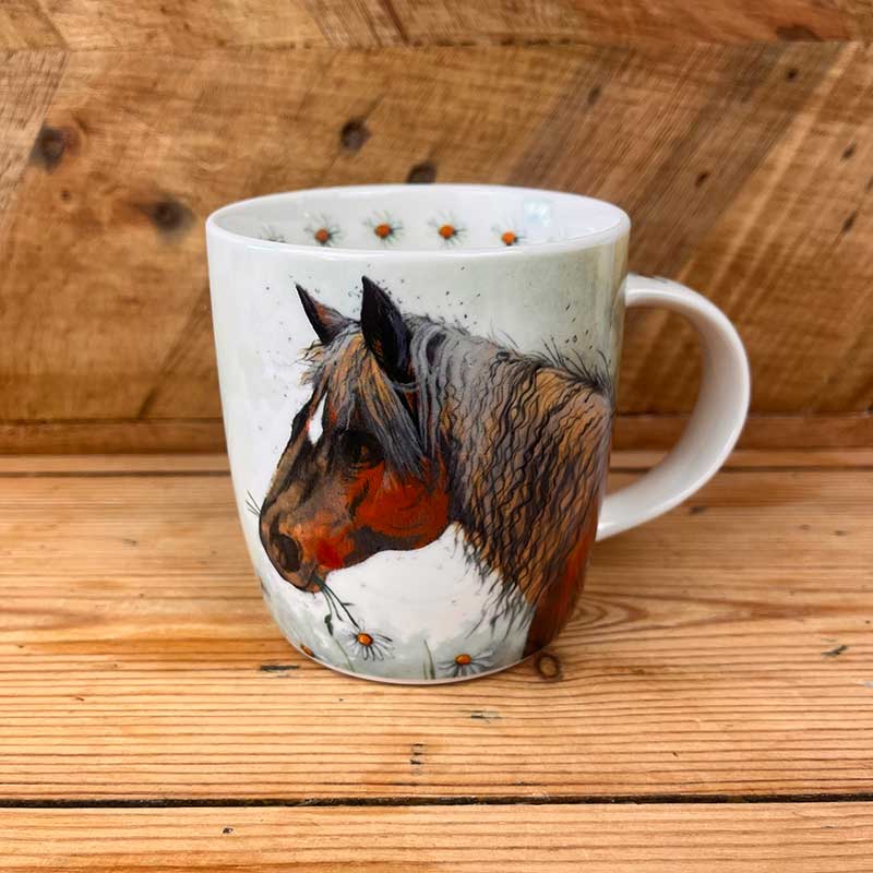 Horse & Flowers Mug