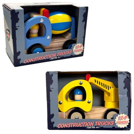 Retro Construction Trucks - Two Designs Available