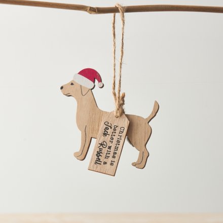 Christmas Jack Russell Decoration