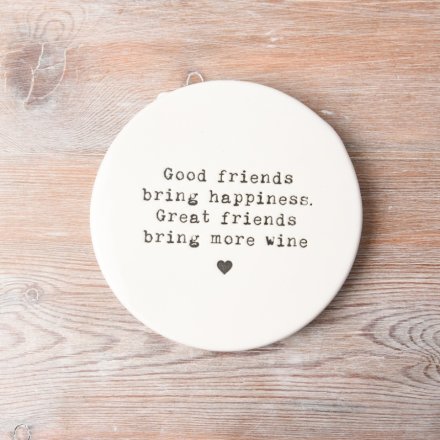 Good Friends Wine Coaster