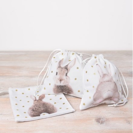 Bunny Drawstring Bags