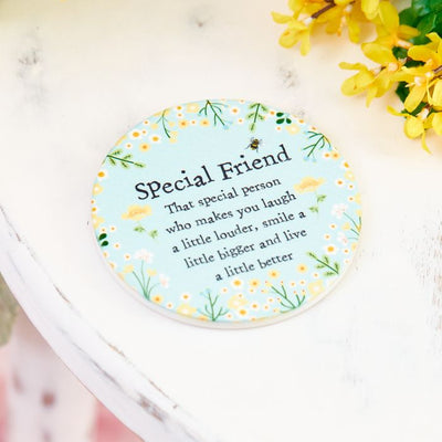 Special Friend Ceramic Coaster