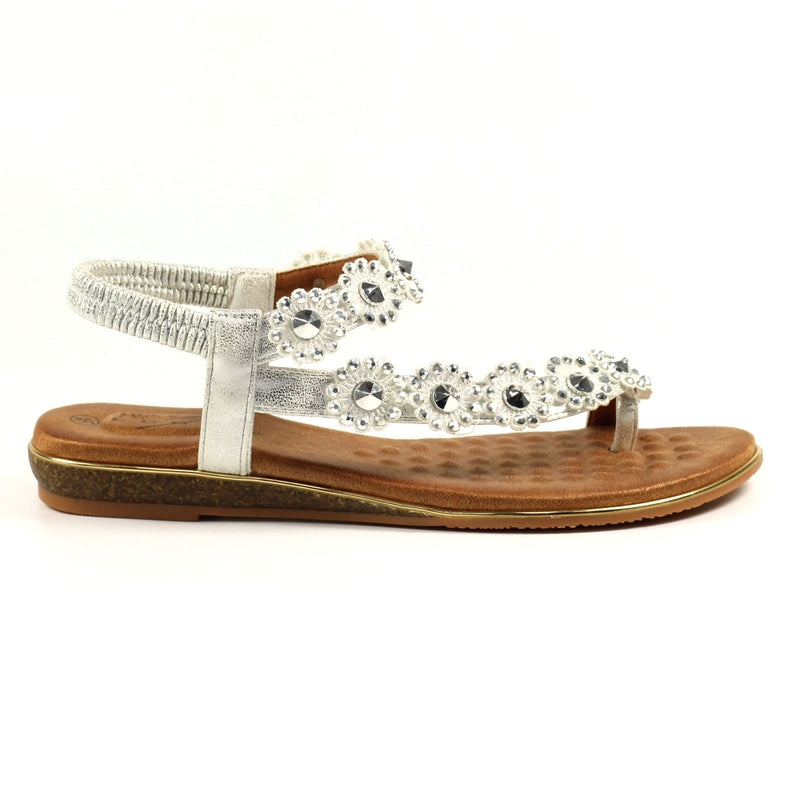 Charlotte Sandal Silver