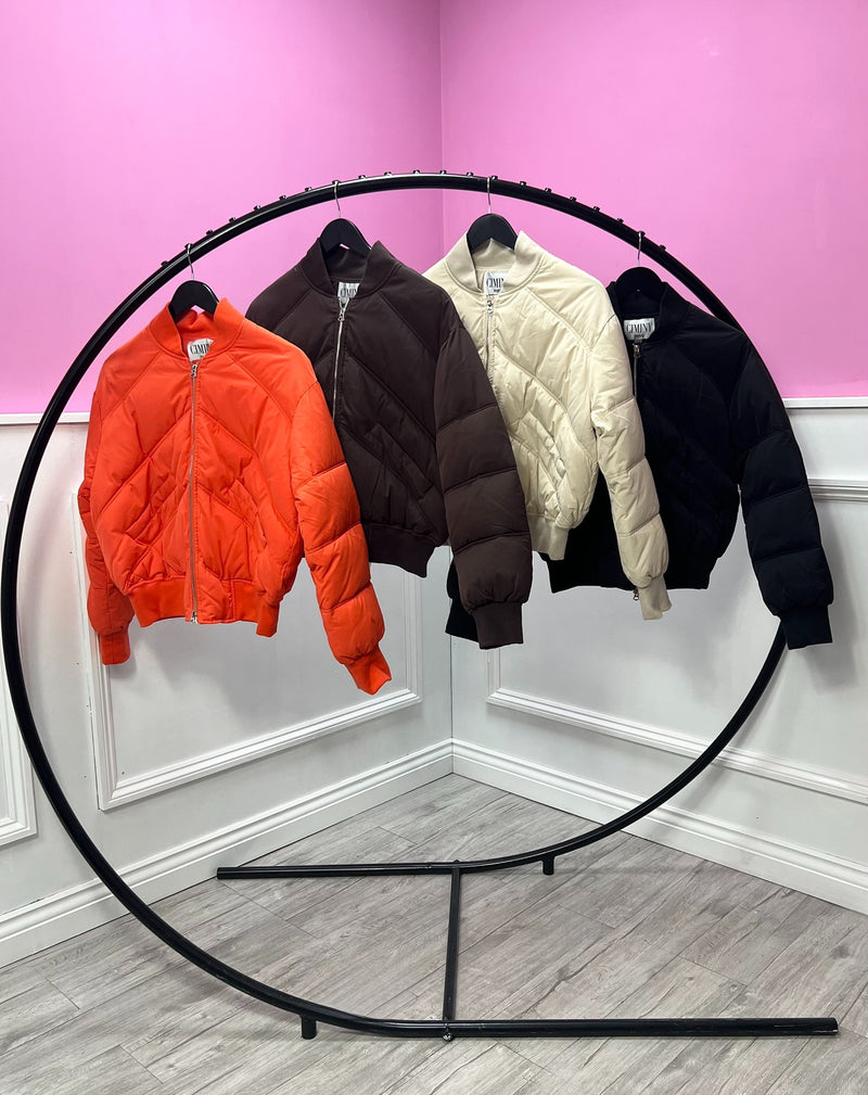 Orange Mia Bomber Jacket