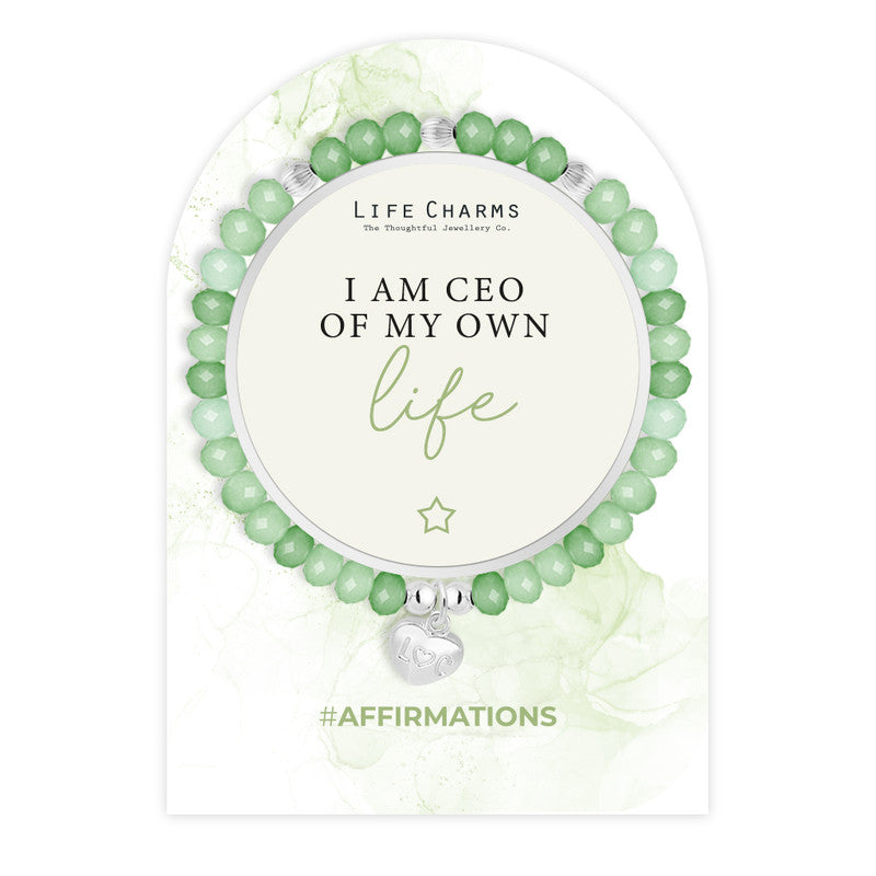 CEO Of My Life Affirmation Bracelet