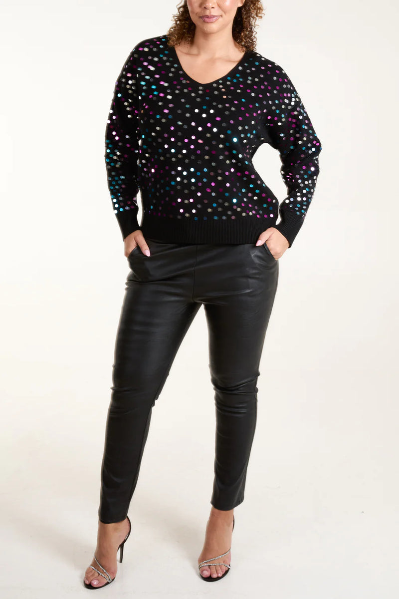 Sparkle Sequin Jumper - Two Colours Available