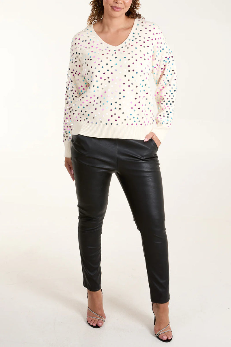 Sparkle Sequin Jumper - Two Colours Available