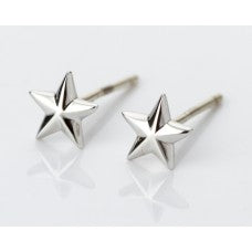 Sterling Silver Star Stud Earrings