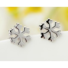 Sterling Silver Snowflake Earrings