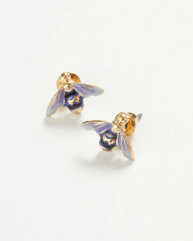 Enamel Bee Earrings