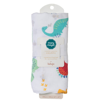 Pebblesaurus Cotton Swaddle