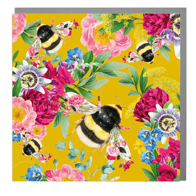 Botanical Bee Blank Card Pack