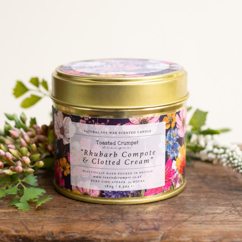 Rhubarb Compote & Clotted Cream Candle