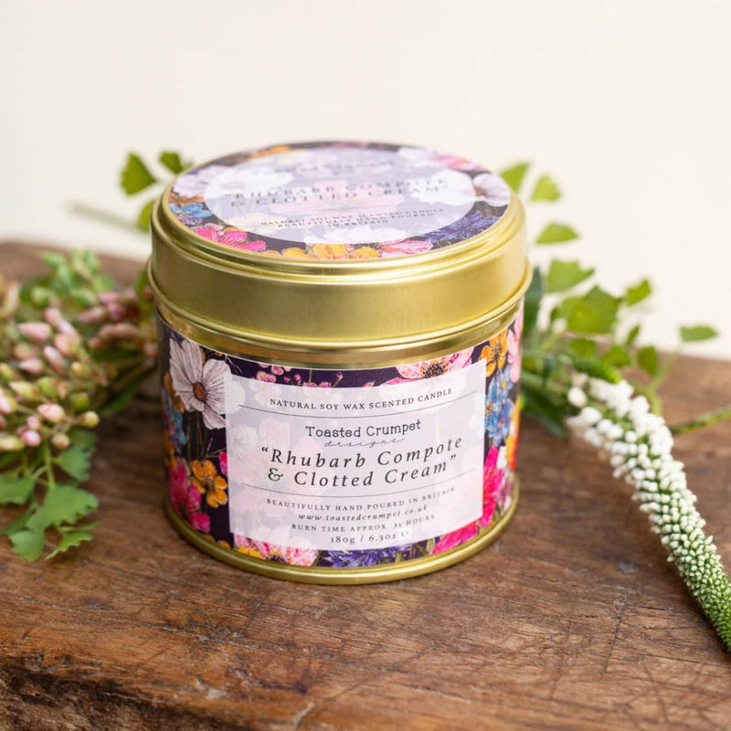 Rhubarb Compote & Clotted Cream Candle