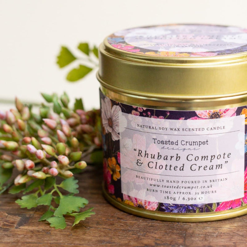 Rhubarb Compote & Clotted Cream Candle