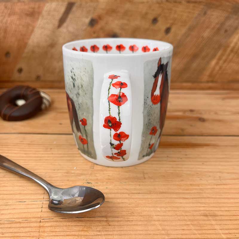 Dolly Horse & Poppies Mug