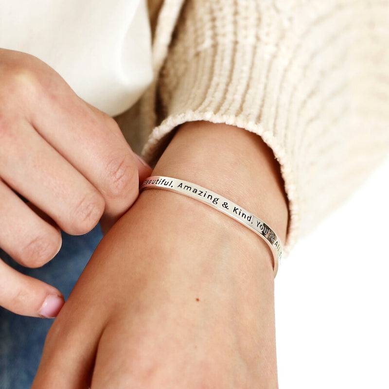 All Things Lovely Silver Wave Bangle