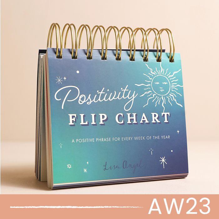 Weekly Positivity Floral Desktop Flip Chart