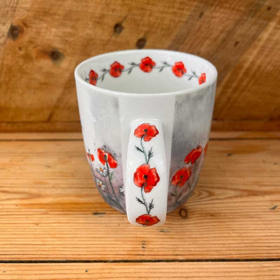 Border Terrier & Poppies Mug