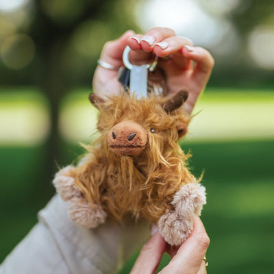 'Gordon' Highland Cow Plush Keyring