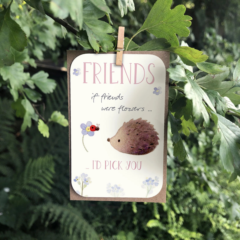 If Friends Were Flowers Keepsake Card