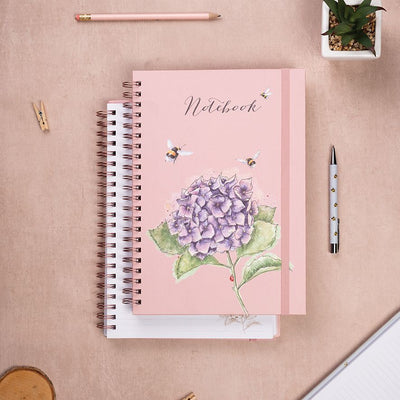 'Hydrangea' Bee A4 Notebook