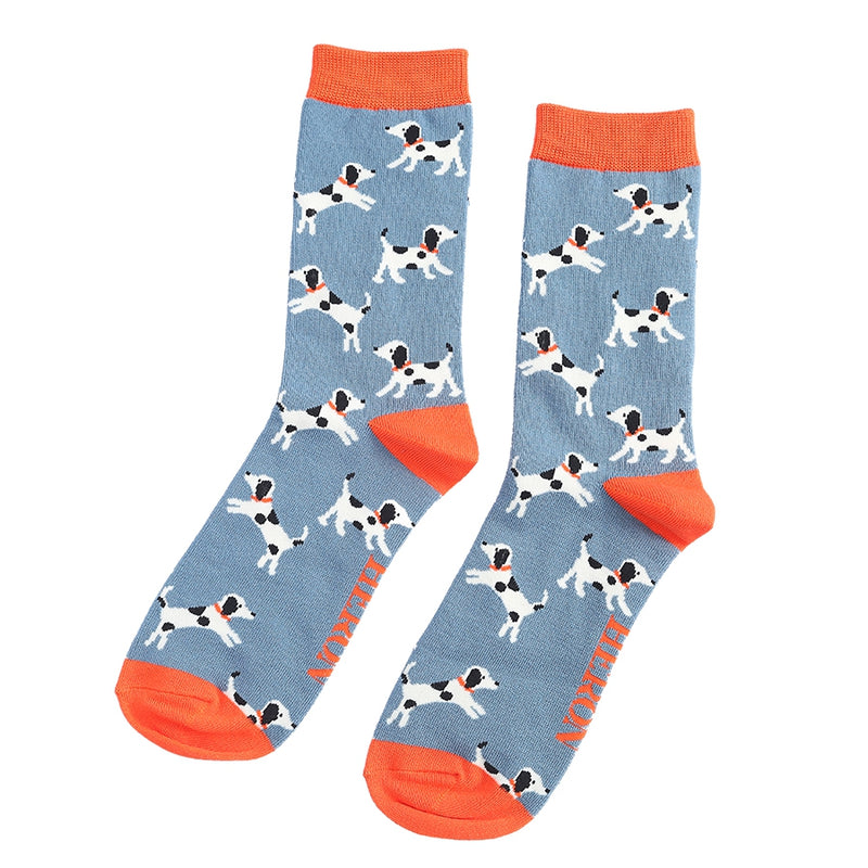 Little Dalmations Blue Bamboo Socks