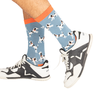 Little Dalmations Blue Bamboo Socks