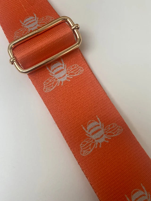 Orange Bee Bag Strap