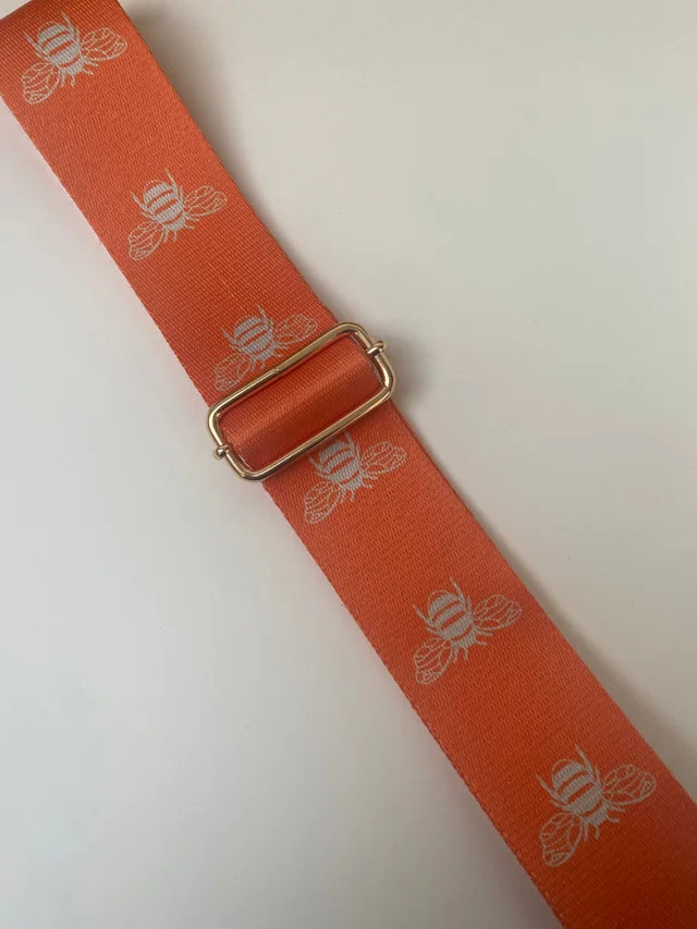 Orange Bee Bag Strap