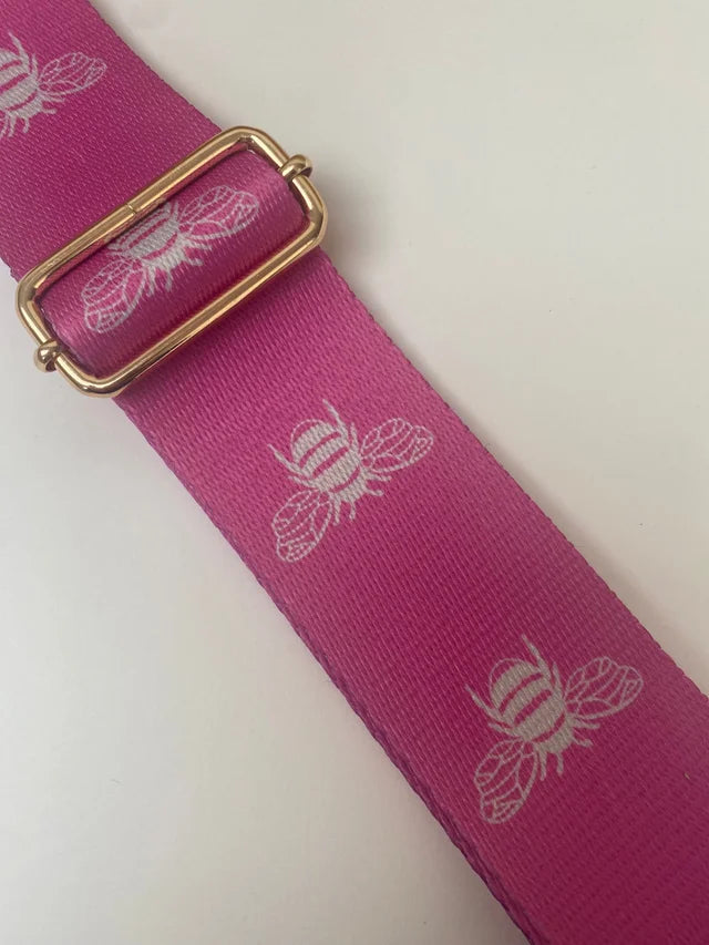 Pink Bee Bag Strap