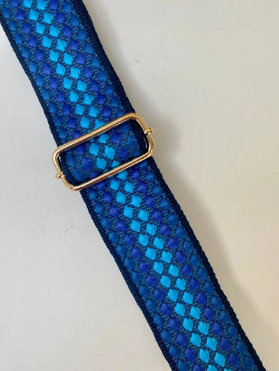 Blue Spots Bag Strap