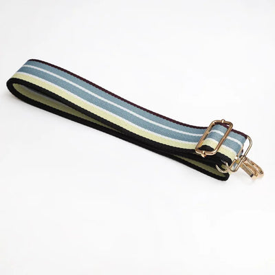 Black & Blue Stripe Bag Strap