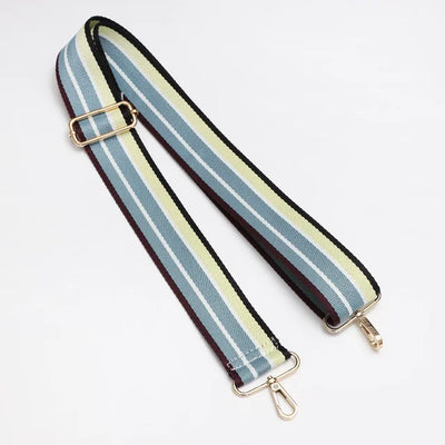 Black & Blue Stripe Bag Strap