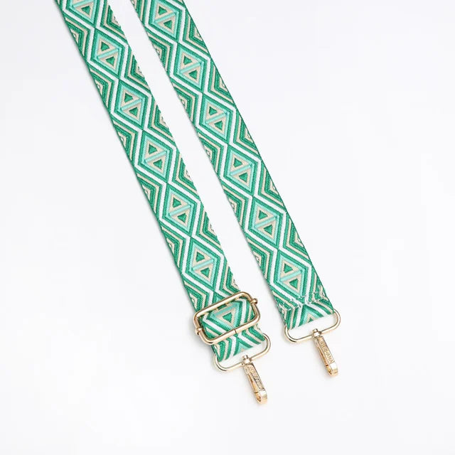 Green Triangles Bag Strap