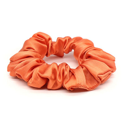 Grey & Orange Set Of Two Scrunchies