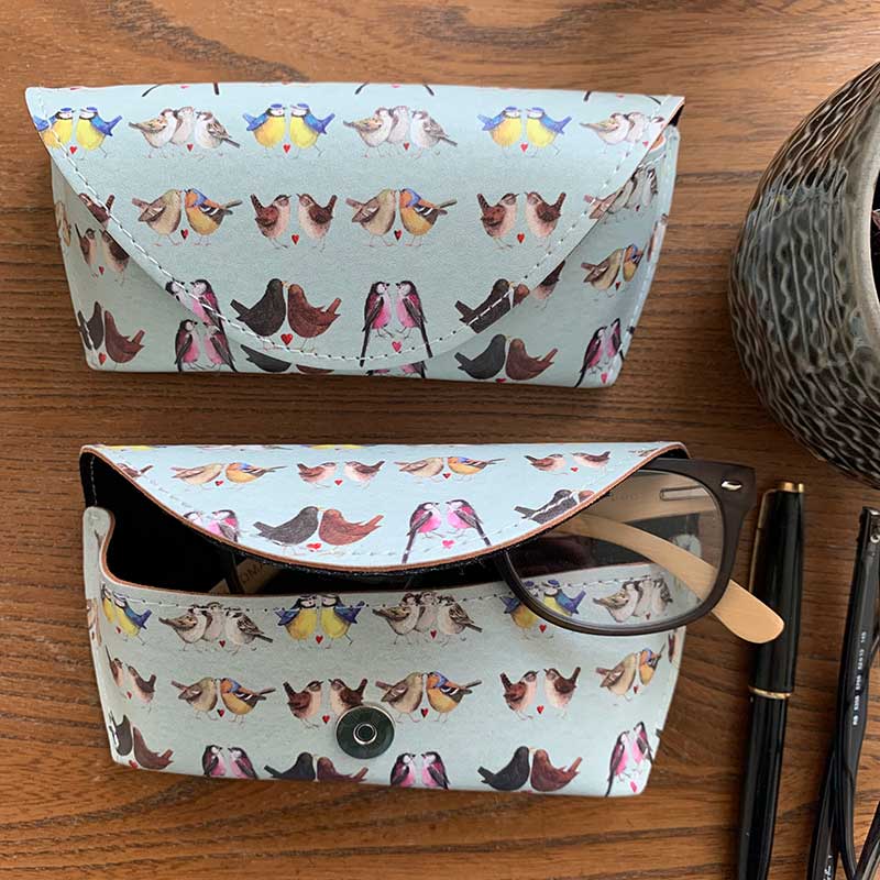 Brilliant Birds Glasses Case