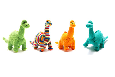 Dippy Dinosaur Orange Rattle