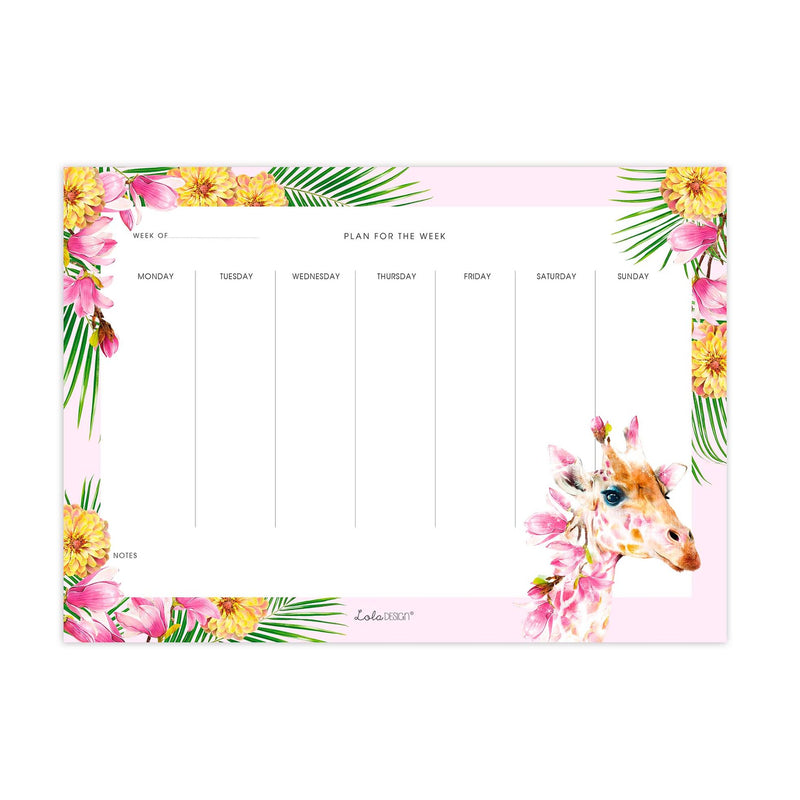 Giraffe Weekly Planner