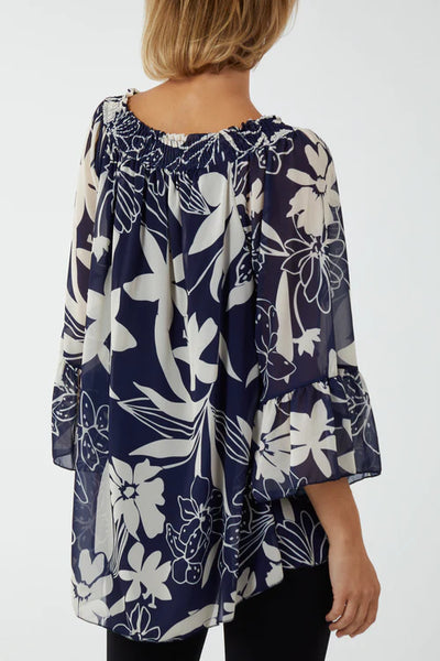 Florence Floral Bardot Blouse - More Colours Available